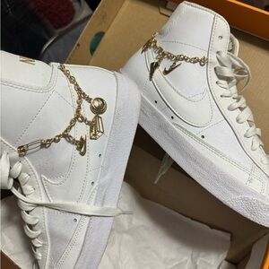 Nike blazers with charms