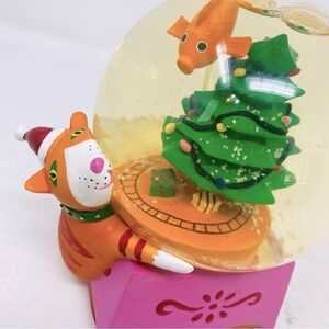 Department 56 Cat On The Goldfish Bowl Musical Snow Globe 1994