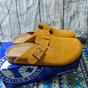 🔆‼New Birkenstock Boston Soft Footbed Suede Leather🍠🥪