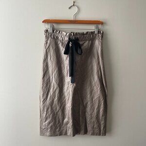 CLUB Monaco | NWT Paper Bag Bronze Skirt