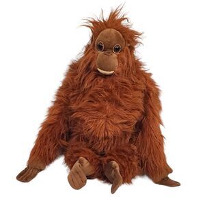 Discovery Channel Monkey Ape Chimp Plush Brown Realistic Furry Stuffed Animal