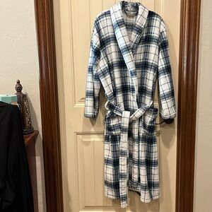 Alexander Del Rossa Fleece Belted Robe size L/XL men’s