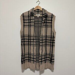 William Rast | Cozy Plaid Open Style Vest - Size L