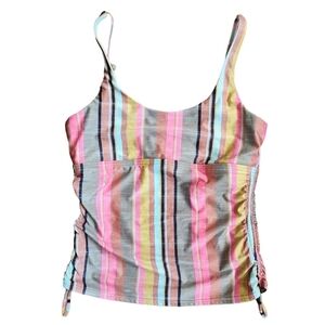 prAna Melody Tankini Top Striped Swimsuit