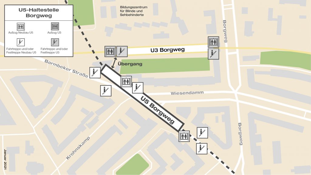 U5-Haltestelle Borgweg