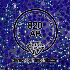 DMC 820 Round AB Drills Royal Blue Very Dark