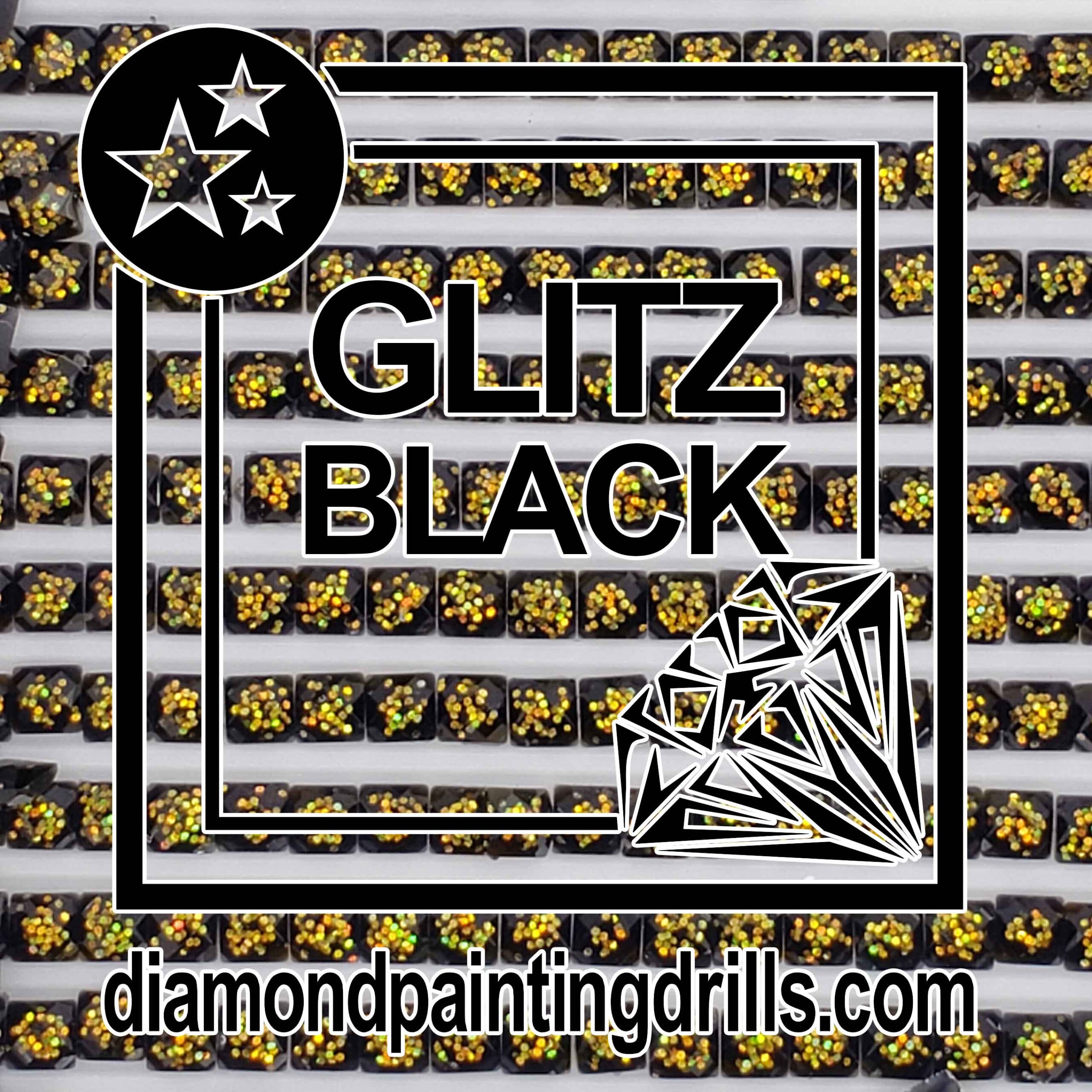 Black Glitz Diamond Painting Drills