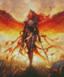 Aesthetic Angel Warrior diamond painting