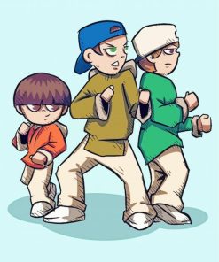 3 Ninjas Art Illustration Diamond Paintings