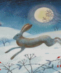 Christmas Hare Animal Diamond Paintings