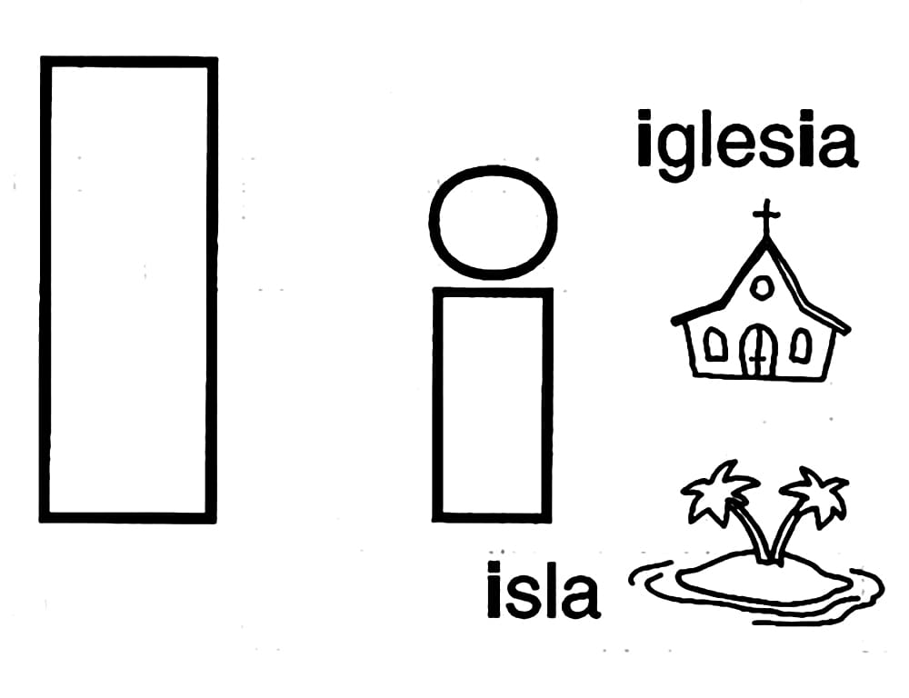 Isla y Iglesia – Letra I