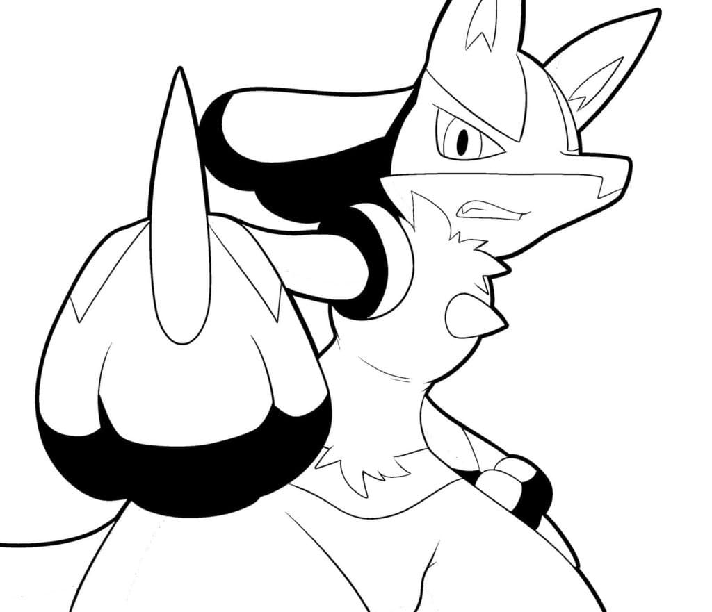 Pokémon Lucario Enojado