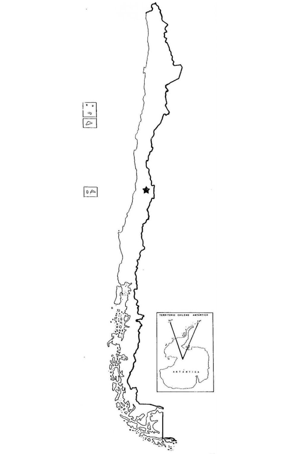 Dibujos de Mapa de Chile Imprimible para Colorear para Colorear, Pintar ...