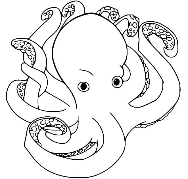 Dibujos de Pulpo Gratis para Colorear para Colorear, Pintar e Imprimir ...