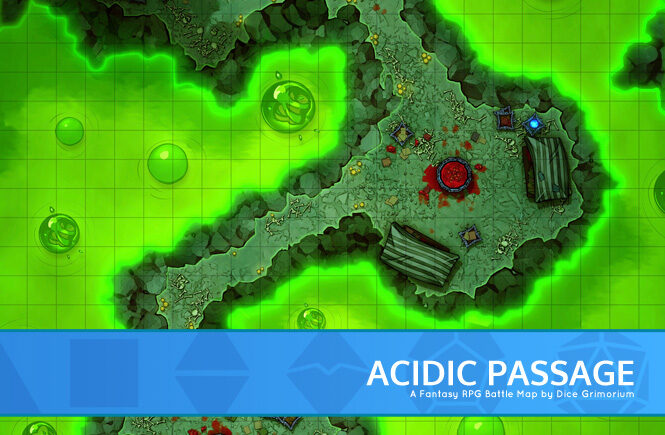 Acidic Passage Battle Map Banner