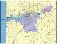 View larger image of Holland, MI City Map