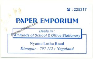 Paper Emporium Dimpur Nagaland Dealer of school & office Stationary