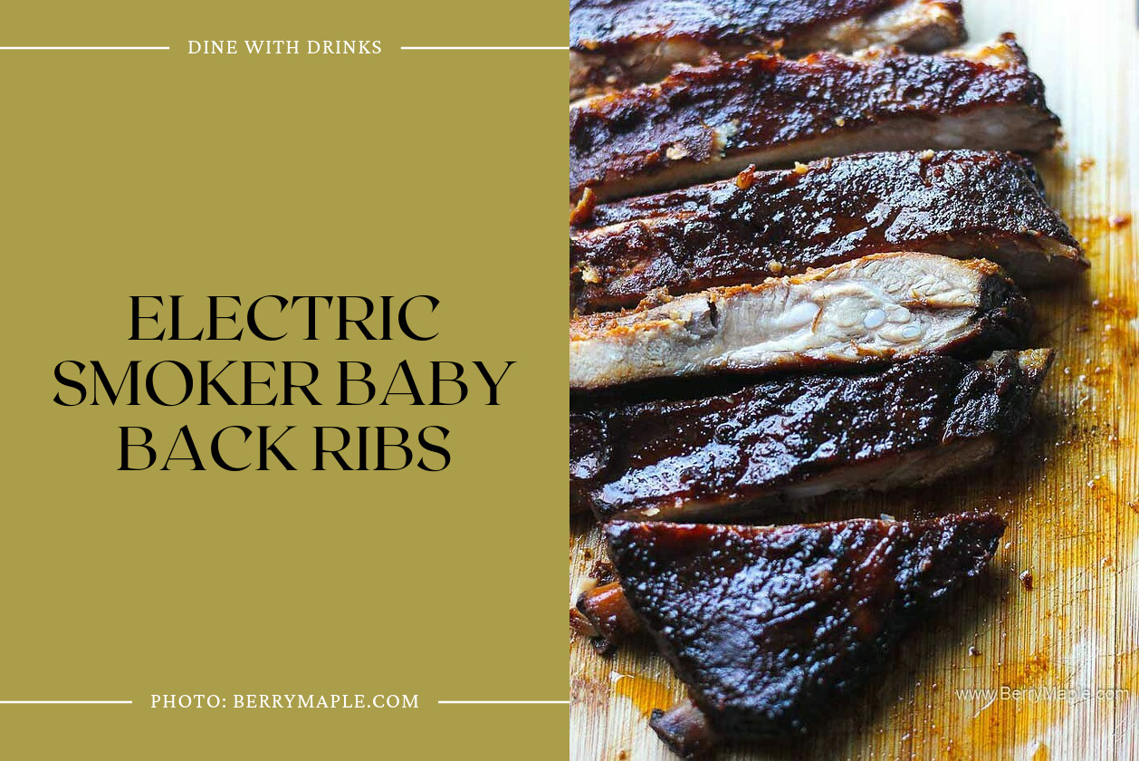 Electric Smoker Baby Back Ribs