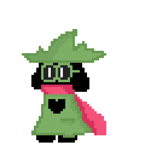 Ralsei deltarune pixel art