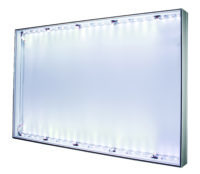 4’w x 8’h 1-sided backlit frame with feet