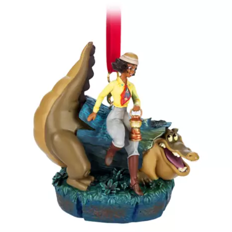 Tiana and Louis Light-Up Living Magic Sketchbook Ornament – Tiana's Bayou Adventure