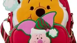 Loungefly Disney Winnie the Pooh Santa Winnie and Piglet Crossbuddies Backpack