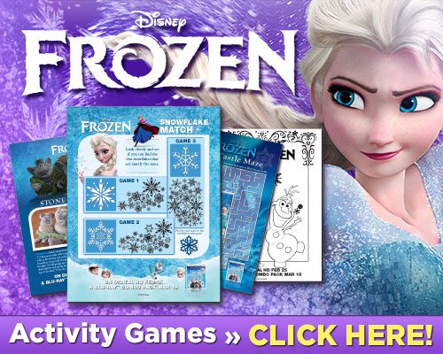 FROZEN II Printables Recipes Activity Sheets and Games #DisneyFrozen