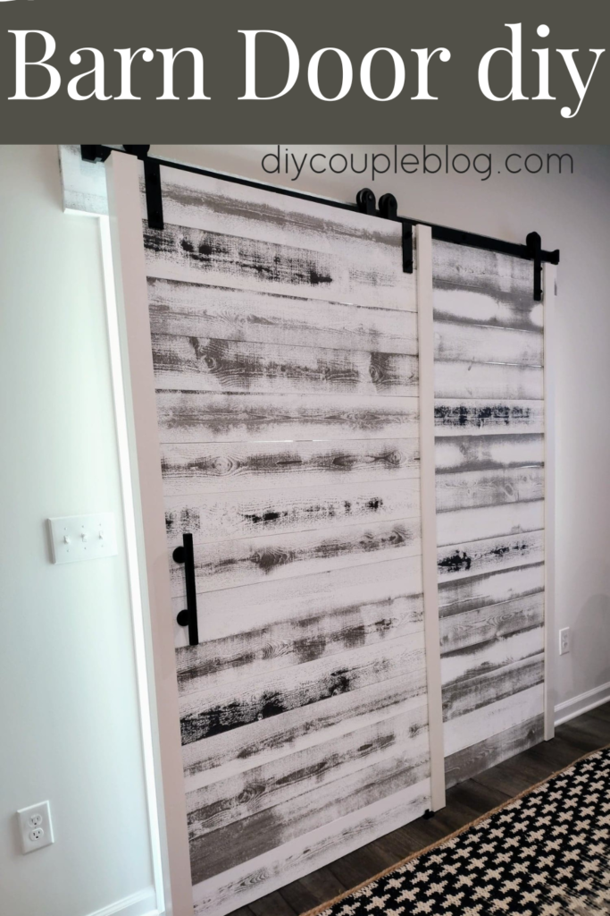 barn door in whitewash