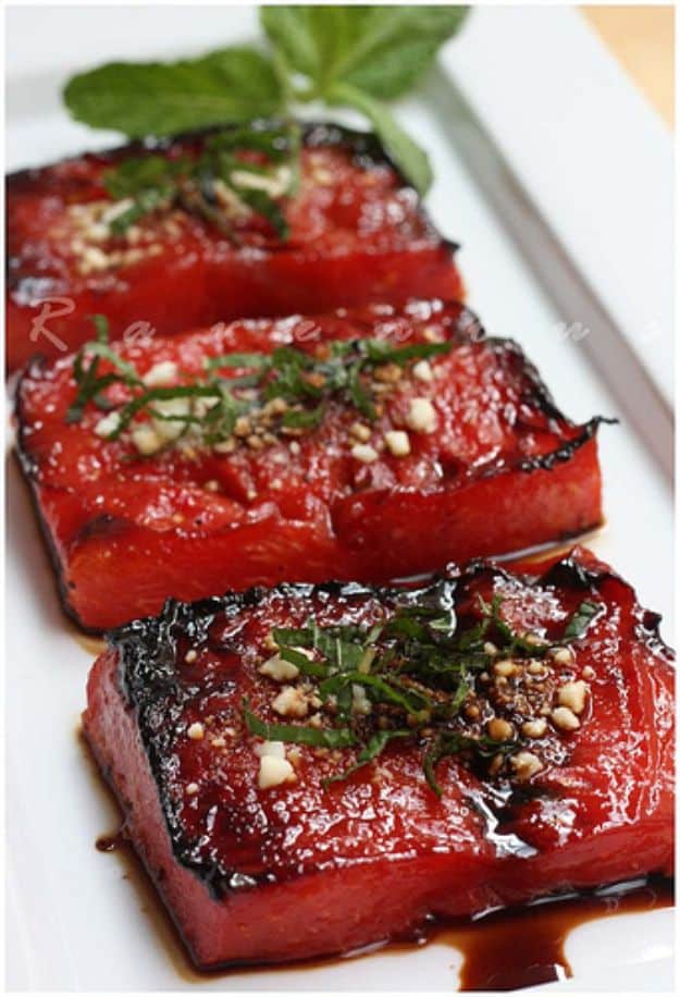 Watermelon Recipes - Watermelon Steak - Recipe Ideas for Watermelon - Easy and Quick Drinks, Salad, Party Foods, Cake, Margaritas