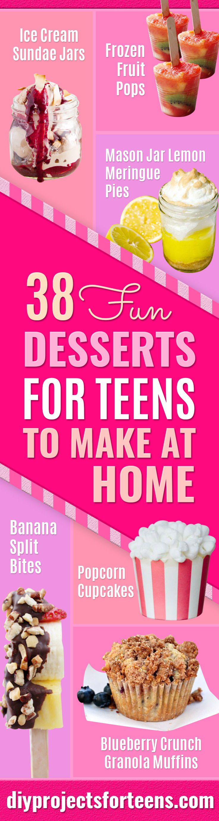 Easy Dessert Recipes for Teens to Make at Home - Cool Dessert Recipes That Are Simple and Quick Enough For Teens, Teenagers and Older Kids - Best Dorm Snacks and Ideas - Microwave, No Bake, 3 Ingredient, Chocolate, Mug Cakes and More #desserts #teenrecipes #recipes #dessertrecipes #easyrecipes