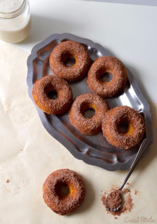 Simple Desserts for Teens to Make at Home - Cinnamon Sugar Pumpkin Doughnuts - Cool Dessert Recipes That Are Simple and Quick Enough For Teens, Teenagers and Older Kids - Best Dorm Snacks and Ideas - Microwave, No Bake, 3 Ingredient, Chocolate, Mug Cakes and More #desserts #teenrecipes #recipes #dessertrecipes #easyrecipes