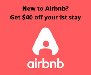 Airbnb logo $40 credit