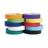 Masking Tape, Value Pack Set of 10 Colors, 1" x 180 ft ea