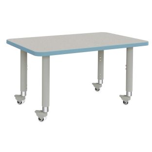 Berries® Mobile Rectangle Activity Table - 48" x 24", 20"-31" Leg Height