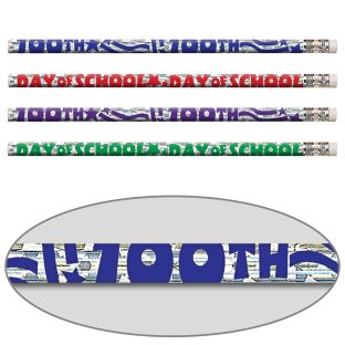 100th Day Of School Twinkler Pencils - 12 pencils