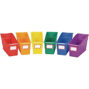 Really Good Stuff® Group Colors For 6 - Durable Book And Binder Holders - 6 bins