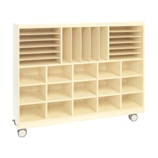 Environments® Mobile Multi Section Storage Unit - Ready to Assemble