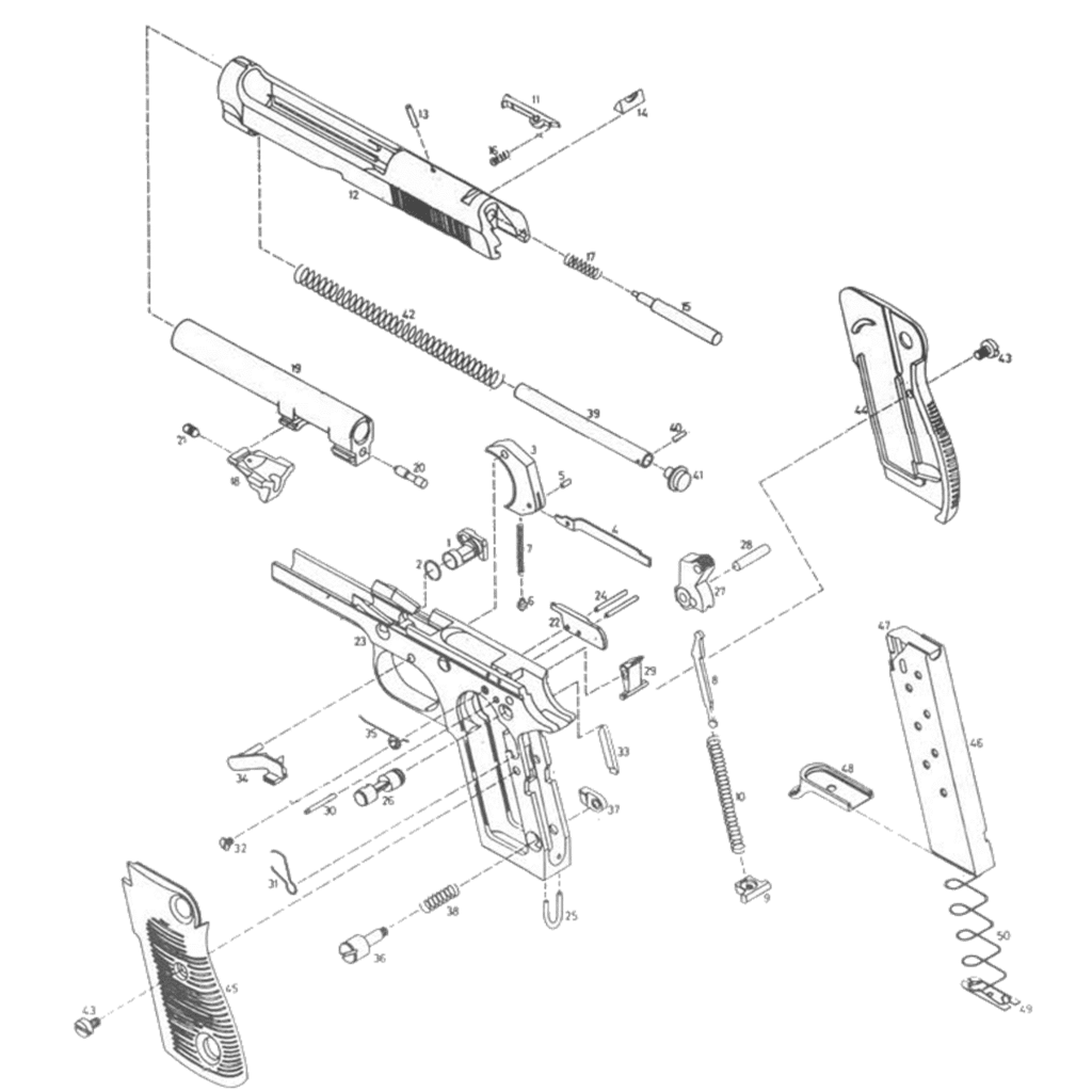 Beretta 391 Parts Schematic