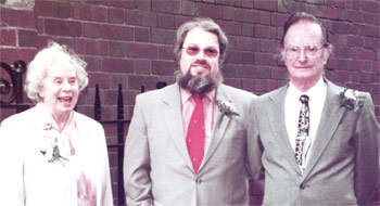 Ken and Diana Ross, the founders of Presto Music, with their son Tony who was the shop manager.