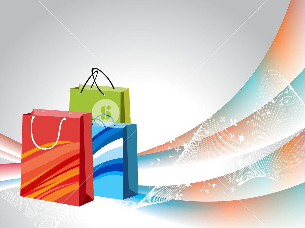 Background With Shopping Bags Royalty-Free Stock Image - Storyblocks