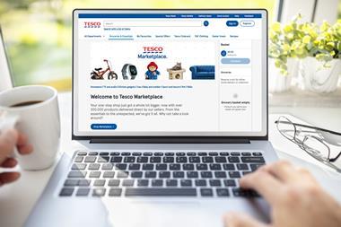 tesco marketplace mockup