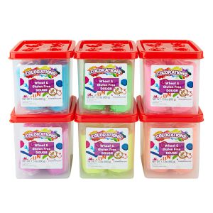 Colorations® Wheat & Gluten Free Neon Dough Classroom Pack - 6 Colors