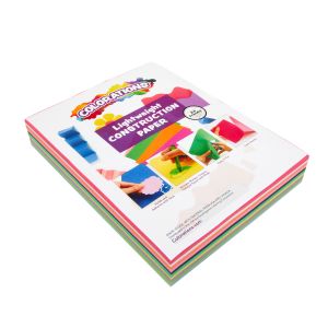 Colorations® Lightweight Construction Paper Value Pack - 300 Sheets with BONUS Colorations® Fun Stickers - 12 Sheets