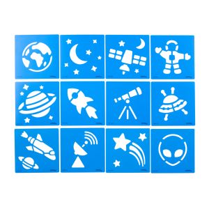 Colorations® Space Stencil Set - Set of 12