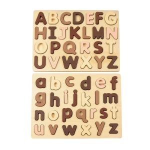 Excellerations® WoodWonders™ Alphabet Puzzles Natural - Set of 2