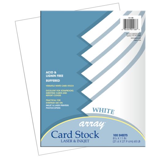 White Cardstock - 100 Sheets