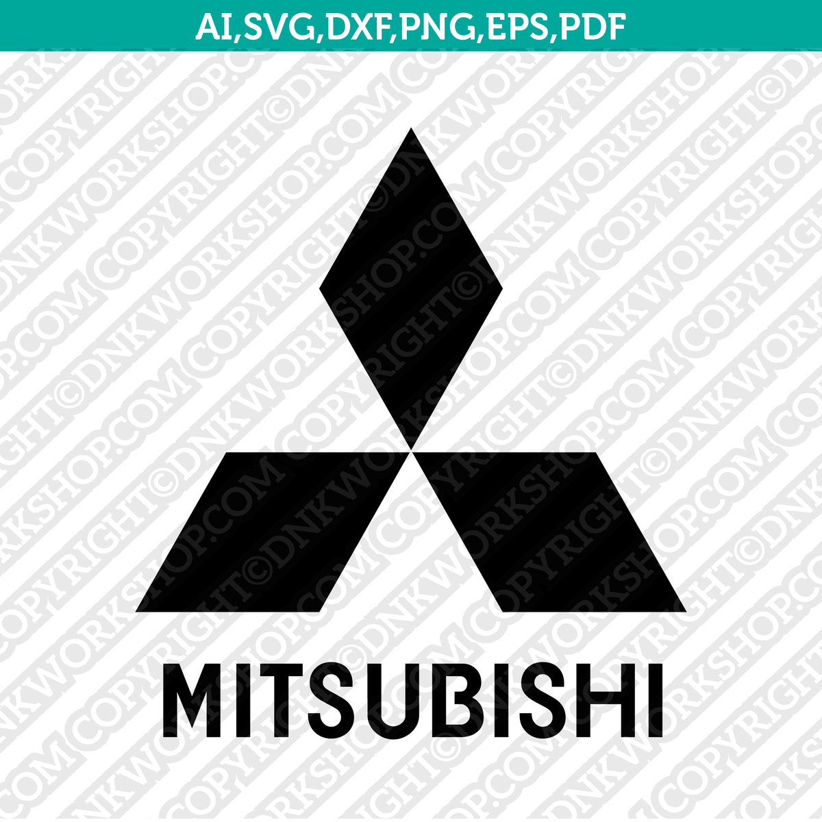 Mitsubishi Logo SVG Silhouette Cameo Cricut Cut File Vector Png Eps Dx ...