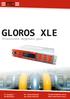 GLOROS XLE. Przelicznik objętości gazu. E-mail: ente@ente.com.pl http://www.ente.com.pl. E-mail: ente@ente.com.pl. Ul. Gaudiego 7 44-100 Gliwice