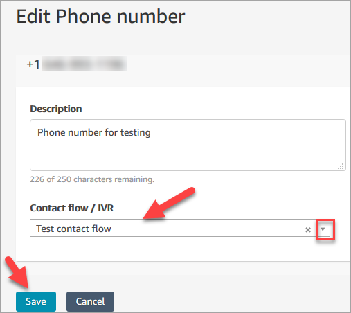 Step 5 Assign The Contact Flow To The Phone Number Amazon Connect