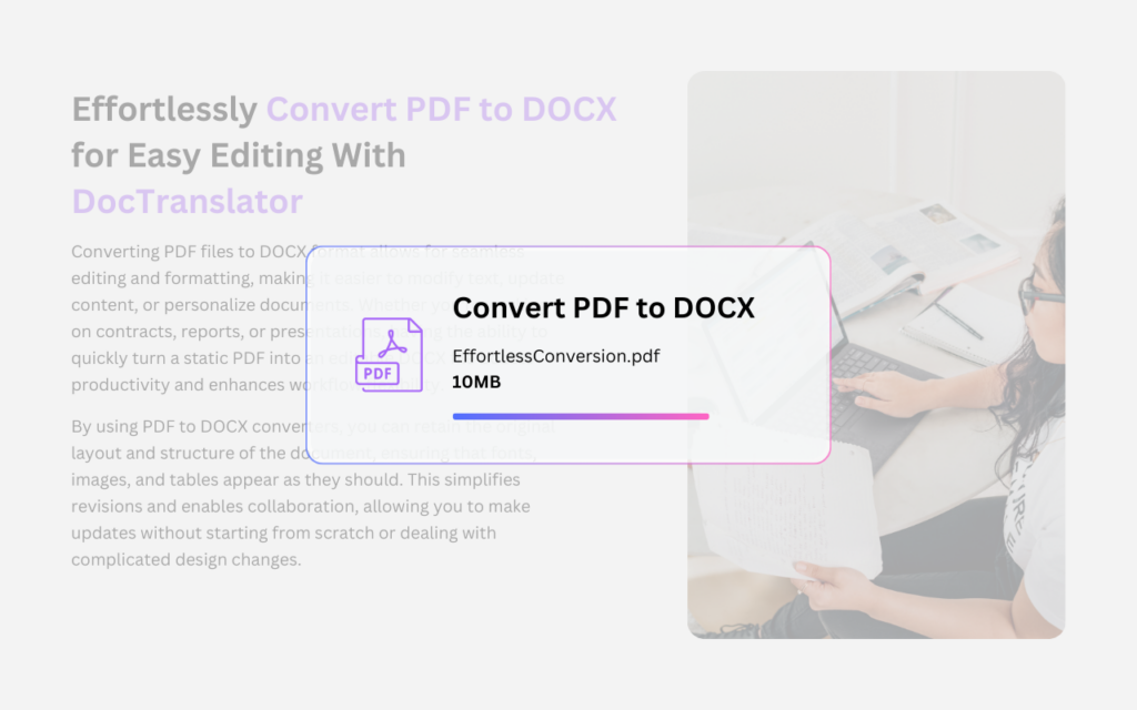 PDF کو DOCX میں تبدیل کریں۔